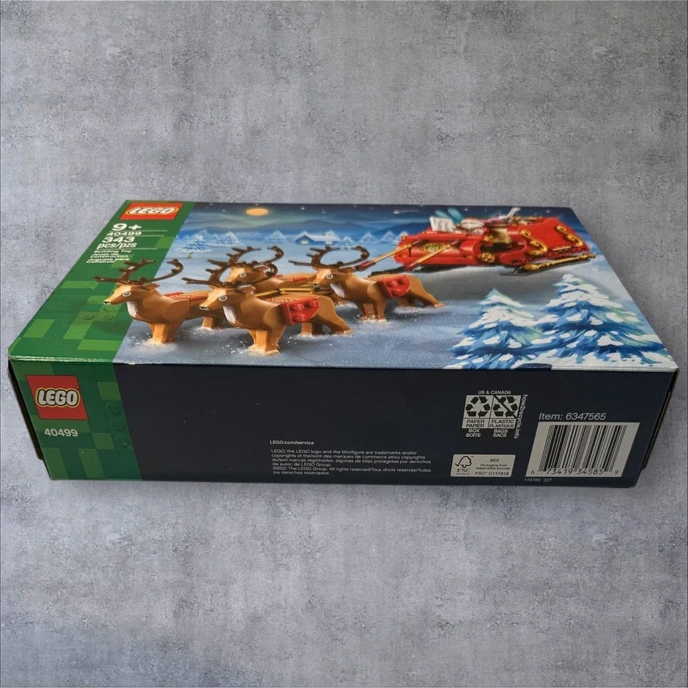 LEGO 40499 Santa's Sleigh 343‎ Pcs Building Toy Christmas Gift Lego Lovers
